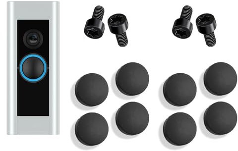 Türklingel-Pro-Tasten-Ersatz, 8-teilig Kabelgebundene Türklingelabdeckung Mit 4 Schrauben, Einfach Zu Installierende Video-Türklingel-Tasten, Türklingel-Ersatzteile Kompatibel Mit Video Doorbell Pro
