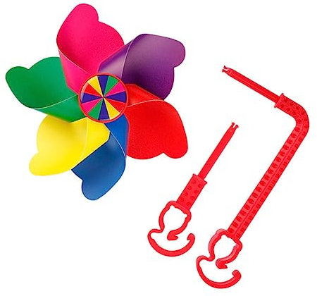 WHAMVOX Fahrrad Windrad Dekoration Blume Griff Ornament Für Kinderfahrräder Leichte Windmühle Schöne Farben Fahrrad Dekore