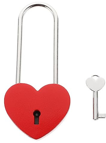 Uonlytech Herzförmiges Vorhängeschloss Schlüssel Rostfrei Und Langlebig Installieren Reinigen Für Fenster Und Türen