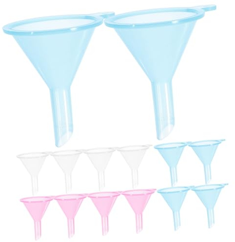 Genérico 90 Piezas Pequeño Embudo Plegable Embudo Ancho s Cuchara De Agua Con Manguera De Aceite Flexible De Botella De Laboratorio Departamento Páginas