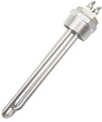 AYRTEGI VNJUGF 12v Heizelement Warmwasserbereiter Camper 300w/400w/600w mit DN25 auf DN32/DN40 Gewindeadapter wanglan(Heater DN40 Adapter,12v 400w BSP)