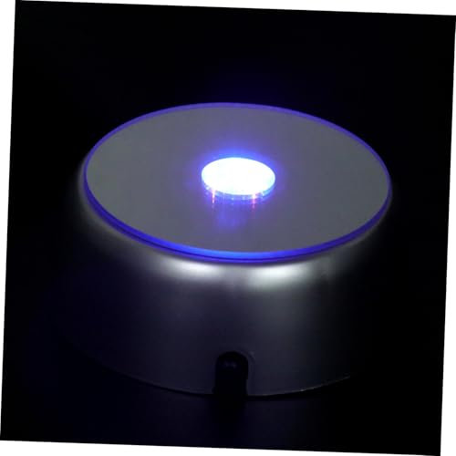 Warmhm Led Displayständer Rund 7cm Led Sockel Basislicht Farbwechsel Sockelleuchte Für Glasobjekte Und Cocktailgläser Ohne Batterie