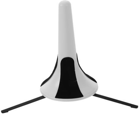 ERINGOGO Trompetenständer mit Abnehmbaren Metallstützbeinen Faltbares Stativ für Trompeten und Blasinstrumente Tragbar und Langlebig für Musiker und Weiß