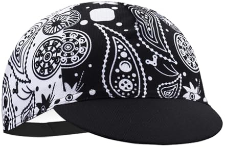 HULG Cappellino da Ciclismo Unisex - Cappellino da Ciclismo in Poliestere - da Indossare sotto Il Casco - Fodera per Casco da Bicicletta Traspirante e Anti-Sudore