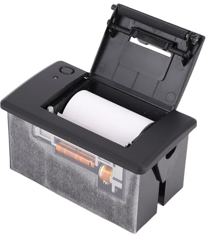 Fockety 58-mm-Einbau-Thermobondrucker, Mikro-Einbau-Thermodrucker mit USB-, TTL-, RS232-, BT- und serieller Schnittstelle, Mikrocontroller-basiertes Entwicklungs- und Druckmodul