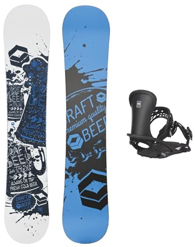 FTWO Set Snowboard TNT Blau 146cm mit Pipe Bindung M Sale