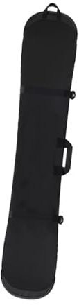 KTUXZCI Einzigartige Snowboardtasche für Reisen und Outdoor Aktivitäten: Schützende Skihülle, leicht zu tragen, komfortabel, weich, ideal für Ski und Snowboardreisen, Schwarz, 150 cm