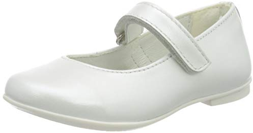 PRIMIGI Ballerina Bambina Mary Jane halvskor för flickor, Vit Bianco 5437500, 30 EU
