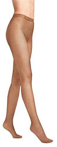 Wolford Dam sömlösa nätstrumpbyxor Twenties tights, gobi, S