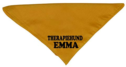Hundehalstuch Therapiehund mit Wunschname