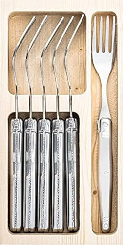 Laguiole Style de Vie Gabeln Premium Line, 6-teilig, Edelstahl