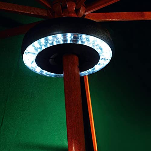 Widdle Gifts Garden Round Parasol Light Battery Operated - 24 White LEDs 1823