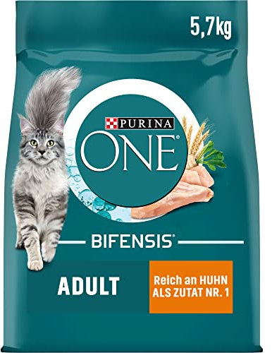 PURINA ONE BIFENSIS Adult Katzenfutter trocken, reich an Huhn, 1er Pack (1 x 5,7kg)
