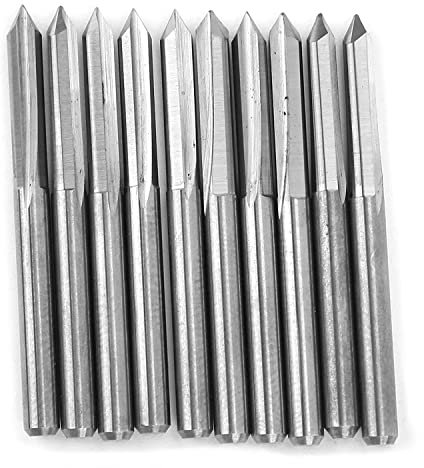 OITTo Crazy Sales Fräser, große Spanflöte, 10 Stück, 3,175 mm, gratfrei, professioneller Fräser für Werkswerkstatt für Arbeiter für Schleifmaschinen (600.3)