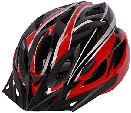 Dantazz Fahrradhelm für Herren Damen Atmungsaktive Radhelm Rennradhelm mit Visier Unisex Cityhelm Inliner Skaterhelm Stadthelm Mountainbike MTB Fahrrad Helm Bike Scooter (Watermelon Rot, OneSize)