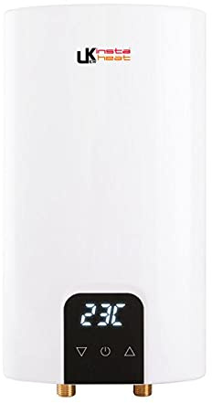 11KW Instant Electric Water Heater - LED Temperature Display Hot Tankless Energy Efficiency Leakage & Overheat Protection Built for Sink Basin