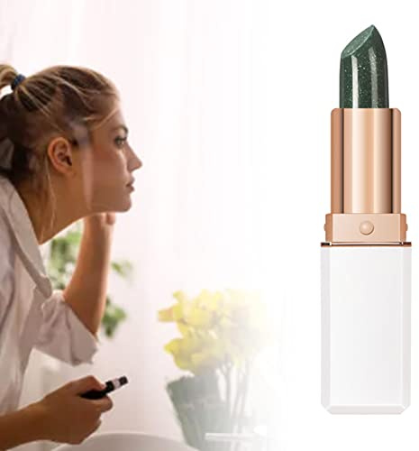 Farbwechselnder Lippenstift, Schweißfester, Farbwechselnder Lipgloss, Leicht, Weich, Wasserfest, Klein, Tragbar für Shows (1)