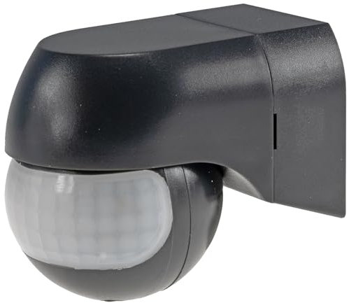 ChiliTec Bewegungsmelder Aussen Aufputz 180 Grad IP44 Led geeignet schaltet ab 1 Watt Ersetzt einen Schalter Anthrazit