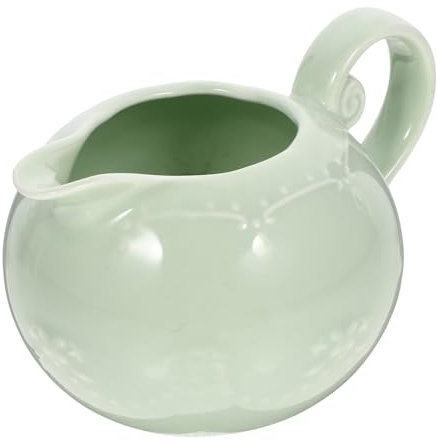 HEMOTON Jarra Pequeña De Cerámica Reutilizable Para Leche y Cremas Jarrita Versátil Para Café y Salsas Envase Duradero y Seguro Para Uso Cocina y Restauración