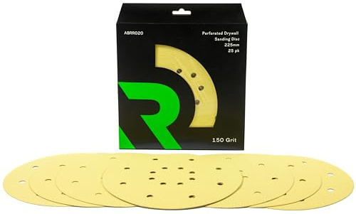 Rikä ABRR020 Drywall Sanding Disc Perforated 225mm 150 Grit 25pk