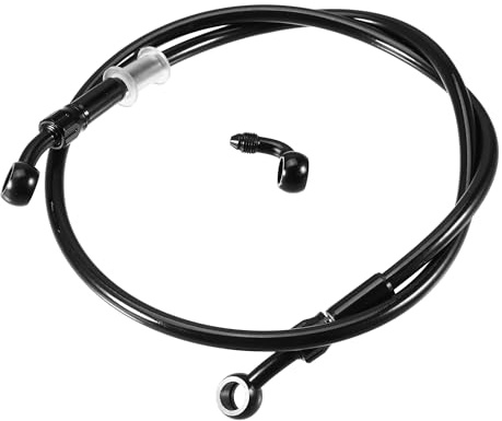 Hihaha Bremsleitung Motorrad Hydraulische Bremsleitung Ölschlauchrohr mit Banjo/Innen für ATV Motorrad Motocross/Langlebige Länge von 90 cm / 1 Satz