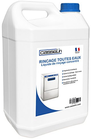 Lot de 4 - Liquide de rinçage pour lave-vaisselle et lave-verres 5L-CL4LRLALV5L