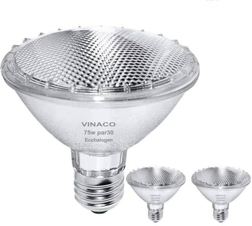 PAR30 Short Neck, 2pcs par30 75w 120v Light Bulbs, Dimmable, Warm White, High Brightness par30 Flood Light with 40 Deg Beam, E26 Base, par30s halogen great for Track Light , Recessed Light Bulbs