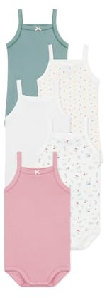 Petit Bateau baby-flicka bodys (förpackning med 5), Variant 1, 3 månader