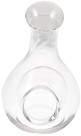OKUMEYR Carafe à Vin En Verre 385ml Cavité Pour Glaçons Verre Transparent Fonction Rafraîchissante Vin Et Whisky Usage Maison