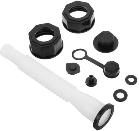 PRETYZOOM Beccuccio Tanica Gasolio Con Tubo Flessibile e Dado Esagonale Ugello Per Rifornimento Benzina Tubo Di Versamento Resistente Per Serbatoi e Macchinari