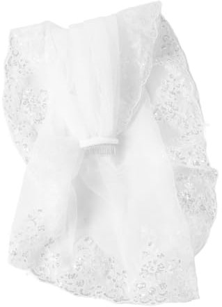 Healvian Schleier Für Brauthochzeit Brautschleier Zur Hochzeit Haarschmuck Für Braut Kopfschmuck Der Braut Brautkleidschleier Schleier Für Junggesellinnenabschiede Hochzeitsschleier Für