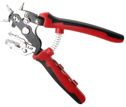 BADIKA Multifunktionszange Ösenstanzer DIY Werkzeug Armbandband Haushalt Lederhandwerk Ledergürtel Lochöffner Zange Industrielle Bohrvorrichtungen