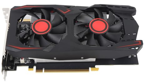 PUSOKEI Tarjeta Gráfica de 6GB, GDDR5 192bit 783/1566MHz PCIe 2.0 16x Tarjeta de Video de Juego, Ventilador de Doble Enfriamiento Doble, DVI VGA HDMI Outport, Soporte DirectX 11,