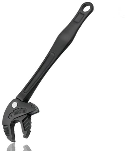 Jiawu Clé à Molette, Mâchoire à Cliquet Autobloquante 19-24 Mm Clé en Acier Cr Mo avec Structure de Joint Traitée Thermiquement, pour L'entretien des Tuyaux de Réparation Automobile