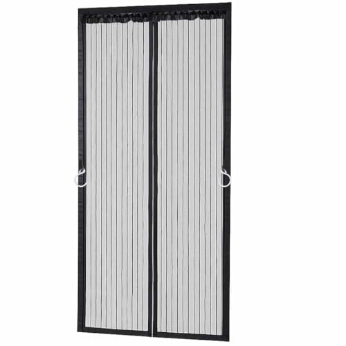 Magnetic Fly Screen Door-Extra Sturdy Pet-Friendly Mesh with Reinforced Magnetic Strips | Auto-Close Insect Curtain, No Tools Installation