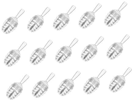 VILLCASE Tubes de Gloss à Lèvres Forme Pot Miel Lot de 15 en Plastique Réutilisables et Portables, pour Usage Quotidien et Voyage