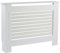 Home Source Radiator Cover Wooden Wall Cabinet Shelf Slatted Grill, White, Medium 112cm