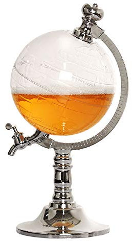 Globe Liquor Decanter – 1.5L enologia Whiskey Decanter con Aereo Interno per Scotch Rum, Bourbon, Vino o liquore