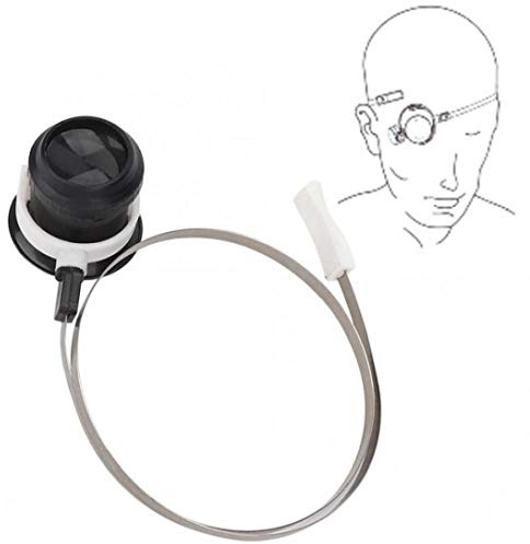 Angoter 5X Augen-Vergrößerungswerkzeug Uhr Vergrößerungsglas-Lupe-Objektiv-Uhr-Reparatur-Zubehör mit Hauptband-Uhr-Werkzeug für Uhrmacher