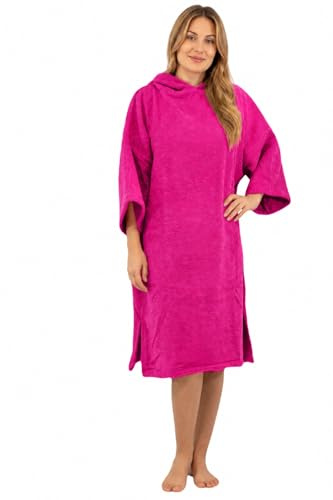 ALLEN & MATE 100% Baumwolle Surf-Poncho mit Kapuze – Oversize Saugstarkes Pool- & Strandtuch Umziehhilfe für Damen & Herren