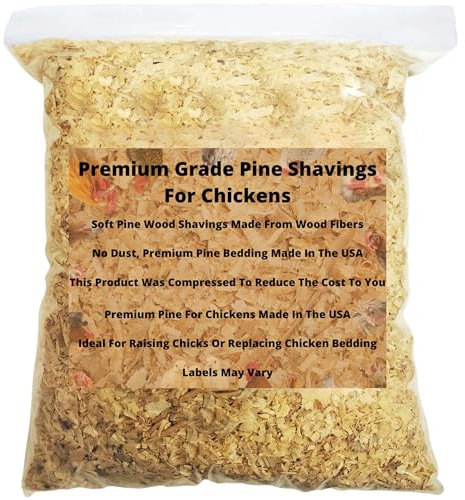 Wood Smith USA Literie en pin de qualité supérieure | Sans poussière | Copeaux doux | Entièrement naturel | Poulailler | Literie pour animaux | Petits animaux | Contrôle des odeurs (2,5 l)