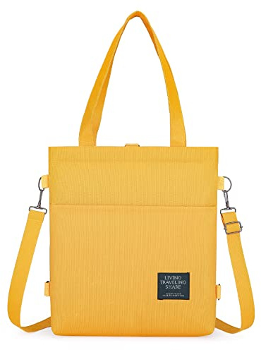 Ruyosn Stoffbeutel Damen Canvas Tasche Shopper 3 in 1 Handtasche Damen Shopper Schultertasche mit Reißverschluss Tragetasche Umhängetasche Einkaufstasche aesthetic