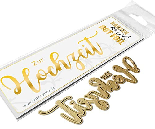 Hot Foil Plate Stamp Worte & Sprüche deutsch Karten-Kunst kk-HF016 - Riesige Hochzeit