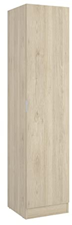 DEKIT Grupo RIMOBEL Essen Armoire penderie 1 Porte, Bois d'ingénierie, chêne Naturel, 184 x 41 x 52 cm