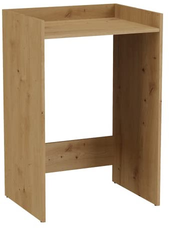 ADGO Armadietto per lavatrice realizzato a mano, 64 x 97,5 x 50 cm, mobile da bagno su supporto