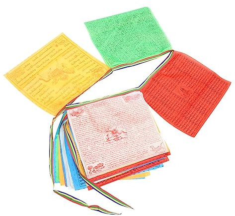 Yardwe Bandiere Preghiera Buddiste Tibetane Decorazioni Per Meditazione e Pellegrinaggio