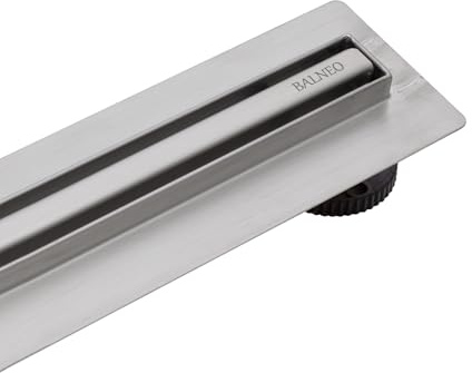 Balneo Slim & Low Proline Duschrinne 90 cm, Edelstahl AISI 304 | Edelstahl AISI 304, Panel 14 mm, Einbautiefe ab 57 mm, 49 l/min, Schmutzfangsieb, 10 J. Garantie