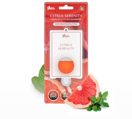 Kältebringer Premium Auto-Parfüm - Citrus Serenity - Langanhaltender Auto Duft, 40% Duftöl, bis zu 45 Tage Dufterlebnis - Ihr Luxus Lufterfrischer für das Auto