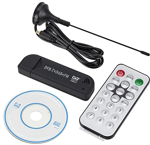 Lisher Digitaler TV-Tuner USB 2.0 DVB-T SDR + + FM, hohe Qualität, SDR TV Stick RTL2832U + FC0012