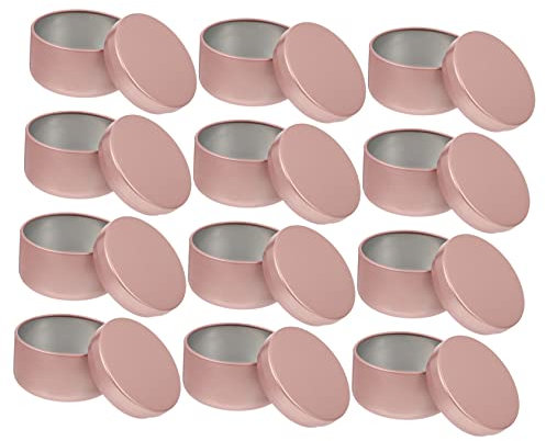 PLAFOPE 12stücke Runde Kerzendose Aus Metall Für Kerzenherstellung Reisebehälter Aufbewahrungsdose Für Kleine Gegenstände Diy-projekte Schmuckbox